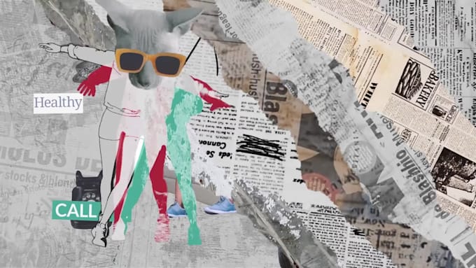 create unique collage and mixed media animations