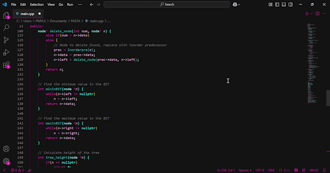 write c or cpp programs for you using oop and dsa