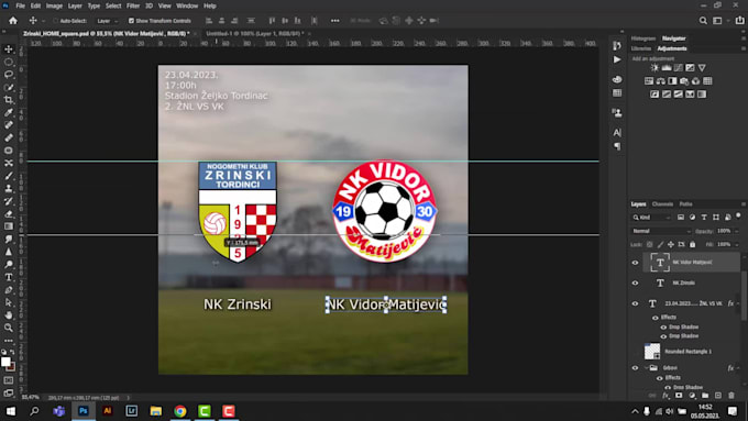 make match day poster for your favorite or local club