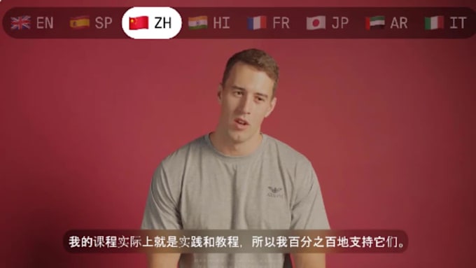 dubbing, voice over, and precise lip sync in any language