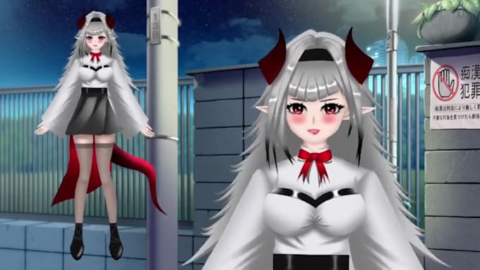 design your vtuber model live2d in anime style ready to rig