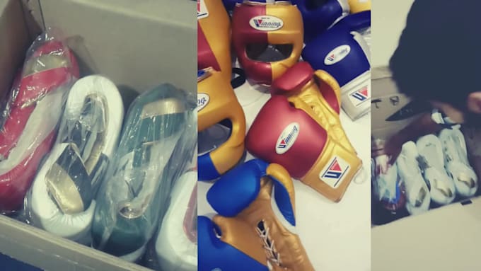 custom boxing gloves with logo