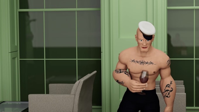create lipsyncing animation with realistic acting 3d