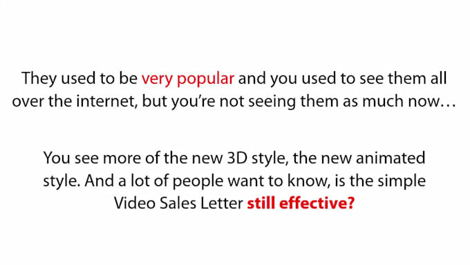 Top 5! I will create your video sales letter  for $15