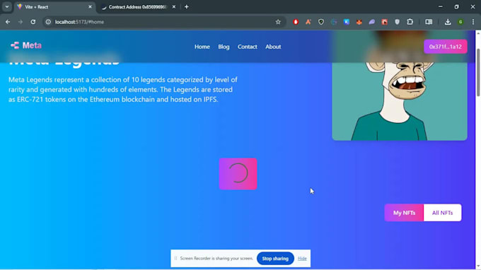 create nft minting, ico, meme token website