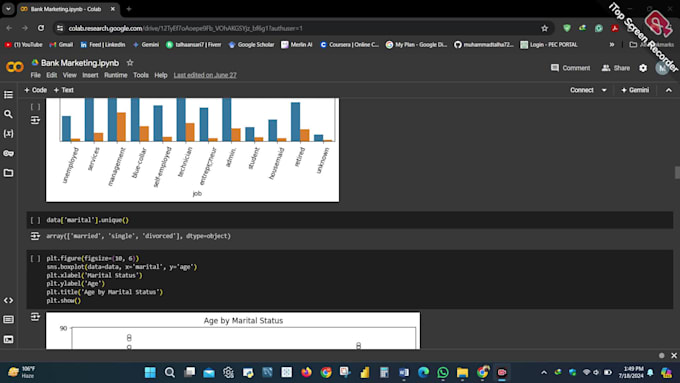 do python data analysis and machine learning tasks on notebook and colab