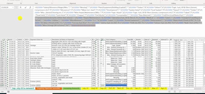 excel data cleaning, analysing, auditing, ms office work and PDF file conversion