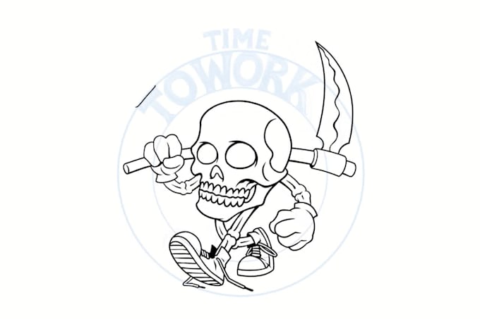draw a retro cartoon character design for your