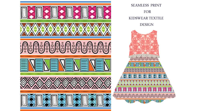 design awesome vector seamless print pattern for textile or any product