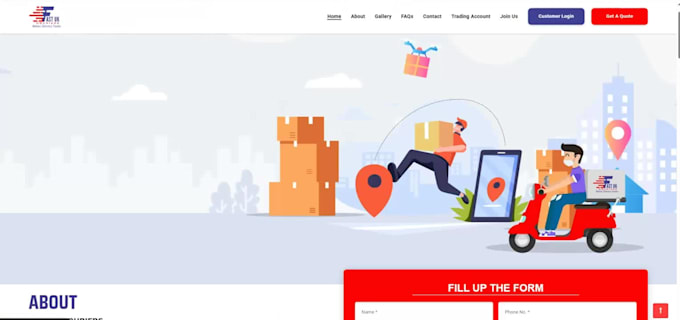 develop laravel API, admin panel, and responsive website