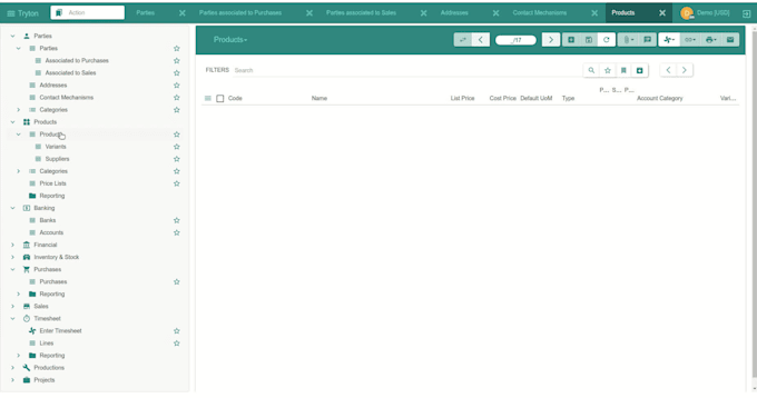 setup tryton erp for your business