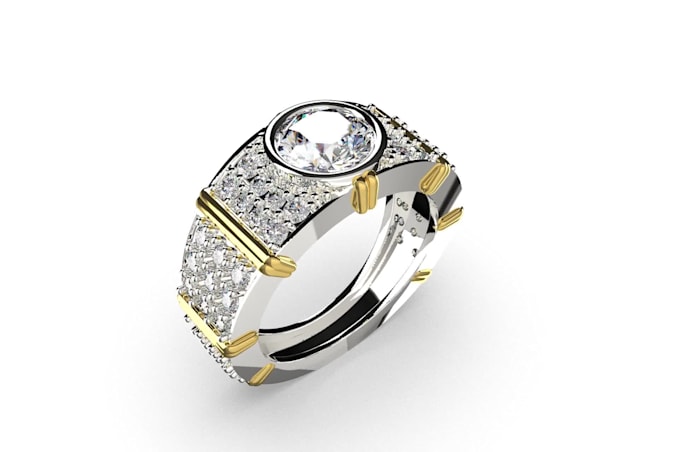 design jewelry cad files for 3d printing with rendering