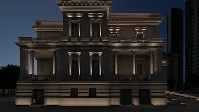 create professional facade lighting design