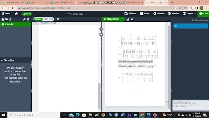 guide in latex  and overleaf software mathematics