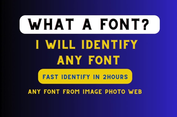 Expert font identification fonts from images pdf web by Boubtana | Fiverr