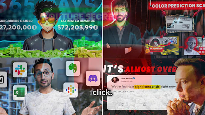 Design clickbait amazing youtube thumbnail by Graphicrafty | Fiverr