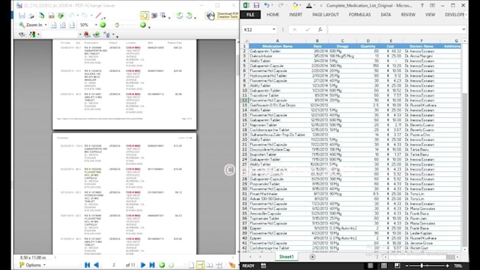 do PDF to excel or word data entry