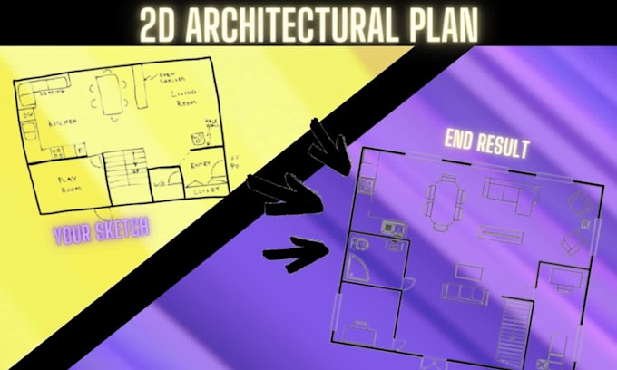 Draw your 2d architectural floor plan in autocad by Ismail_aeg | Fiverr