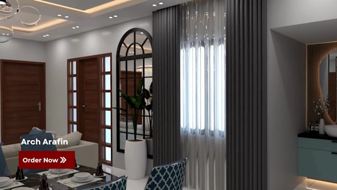 do kitchen interior bedroom livingroom bathroom 3d design