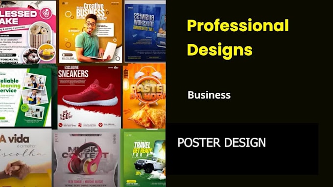 design eye catching posters or flyers for your event or business