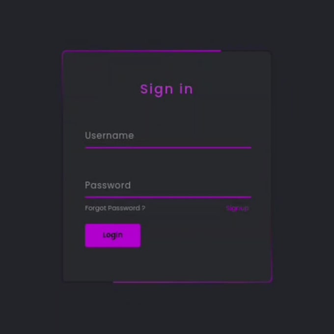 Make login form html and css by Achmady_ls | Fiverr