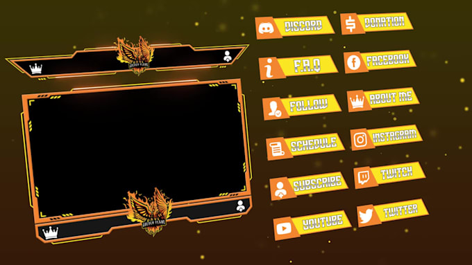 design twitch animated overlay