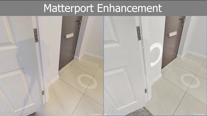 do matterport enhancement to fix the tour