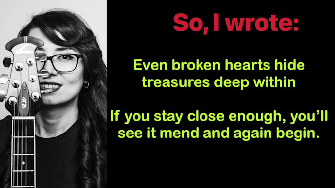 workshop or ghostwrite your lyrics or write lyrics for you