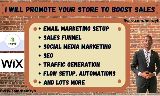 boost shopify and wix sales, ROI, email marketing and ecommerce promotion