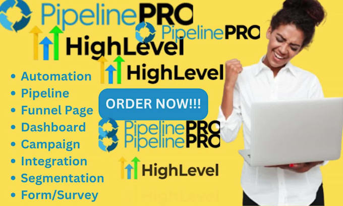 setup automation, sales funnel on pipelinepro and gohighlevel CRM