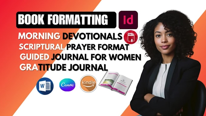 format canva book cover design prayer book devotional or journal for amazon KDP