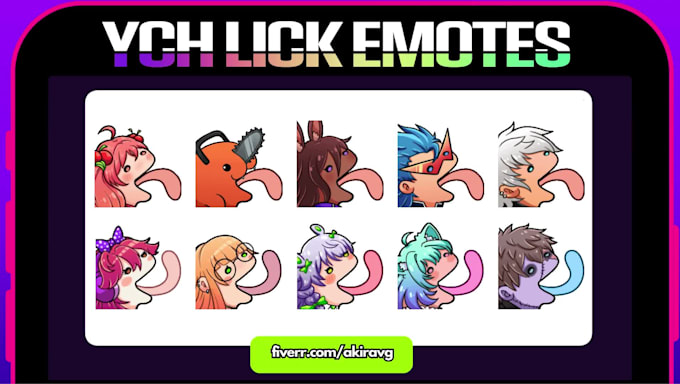 make a lick animated emote