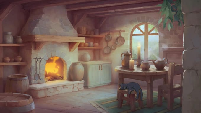 create a custom illustrated backgrounds, static and animated