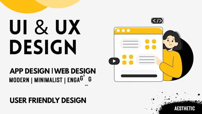 design modern UI UX for web and mobile apps