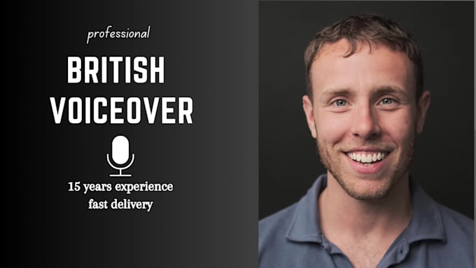 record a male british english voice over