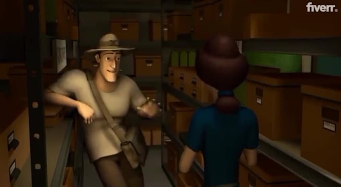 create 3d animation video, 3d character design