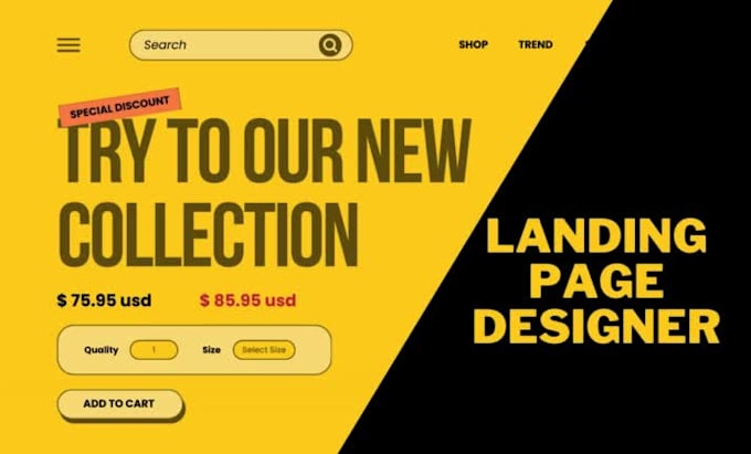 design landing page and banner images in figma