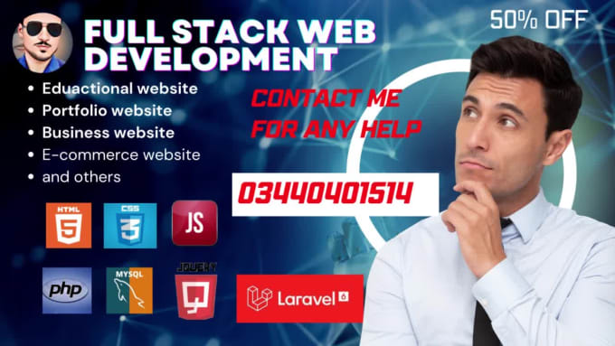 Be Your Full Stack Web Developer Through Html Css Js, Php By ...