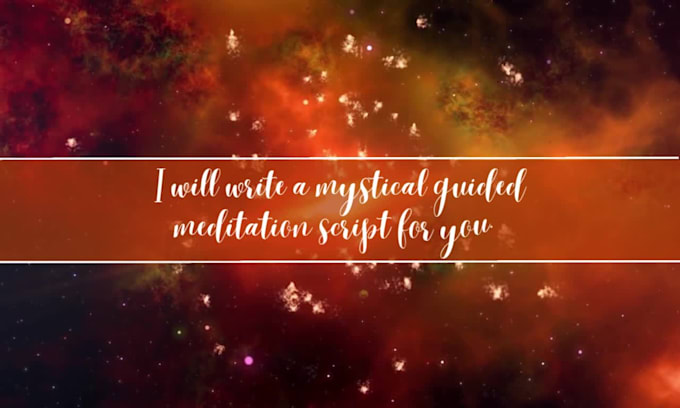 write a mystical guided meditation script for you