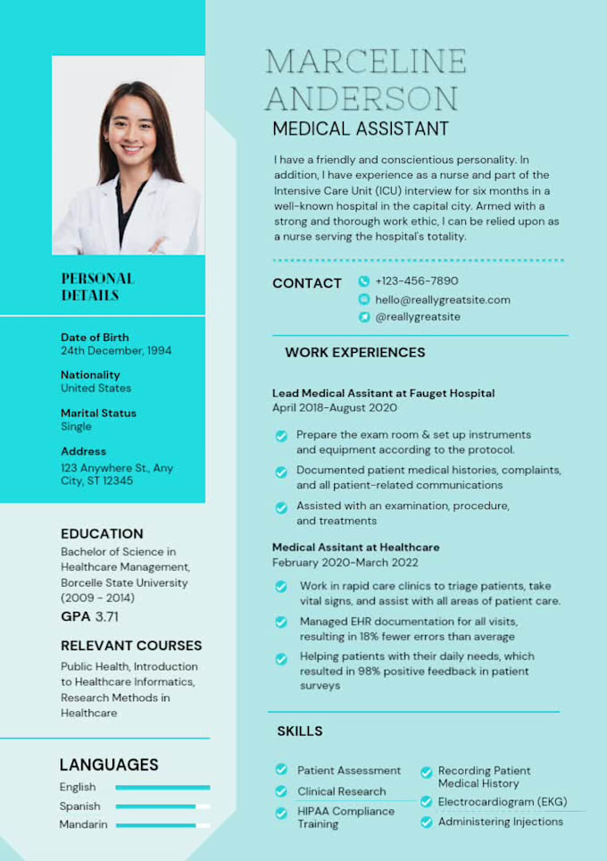 Design A Professional Resume Design Or Modern Cv T By Ash2647 Fiverr 1855