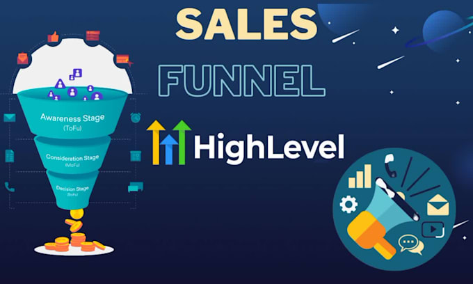 setup a converting sales funnel clickfunnel gohighlevel samcart landing page