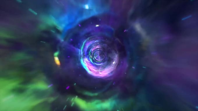 make wormhole logo reveal animation