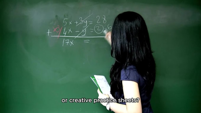 create worksheets and exercises for maths and science