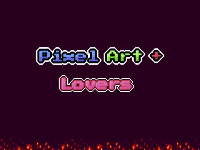 Create pixel art of titles and the logo by Devlight | Fiverr