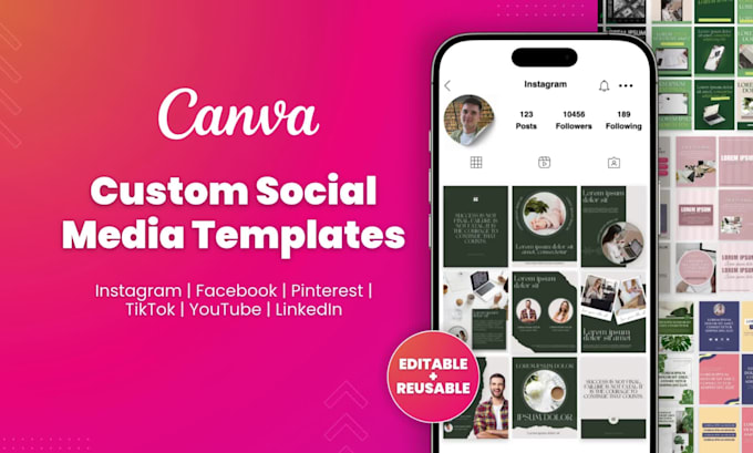 design a canva templates for your social media posts