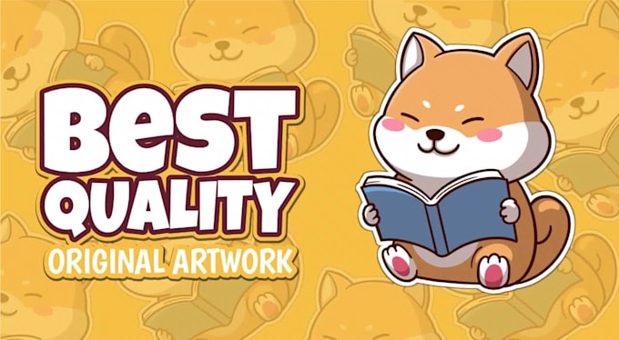 design cute cartoon, emoticon, sticker, kawai, mascot design