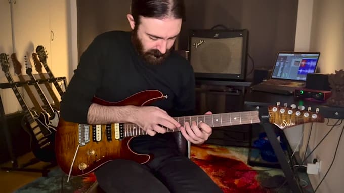 record rhythm and lead guitars