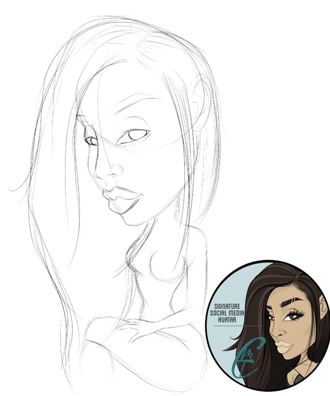 Create social media profile avatar art by Misstasiacolema | Fiverr