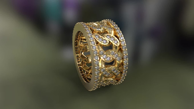 fornire modelli 3D per anelli pendenti e rendering di gioielli
