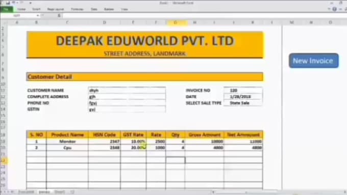 design automation microsoft excel invoice and invoice design